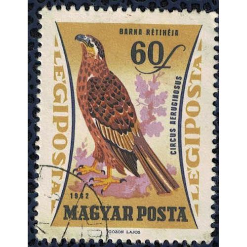 Hongrie 1962 Oblitéré Used Oiseau Circus Aeruginosus Rapace Diurne Busard Des Roseaux Su
