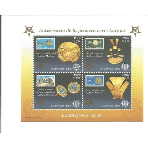 Perou - Bloc N°30 " Cinquantenaire De La 1ere Emission Europa " 2005 Neuf**
