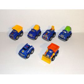 voiture camion mega bloks interchangeables jouets modulables lot 6 modele bleu Rakuten