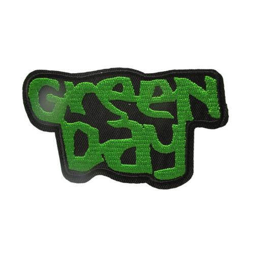 Patch Groupe Green Day Evriture Vert 10x5cm Écusson Veste Blouson Rock Roll Thermocollant