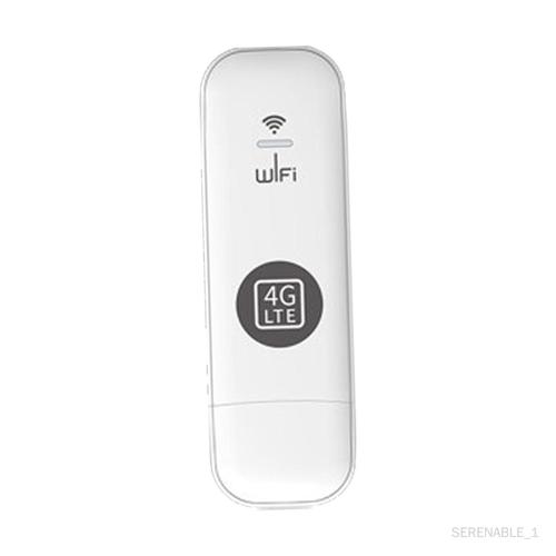 WiFi USB 4G LTE haute vitesse avec emplacement pour carte routeur sans Blanc