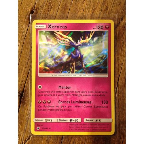 Xerneas Holographique 73/111 Série Soleil Et Lune Invasion Carmin