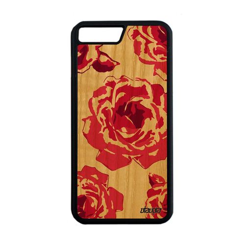 Coque Silicone Pour Iphone 7 Plus En Bois Rose Fleur 4g Rose Swag A Apple Iphone 7 Plus