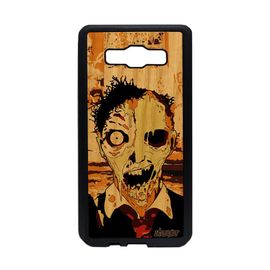 Coque En Bois Silicone Galaxy A5 Zombie Personnalisé Marron Mort Vivant Samsung Galaxy A5