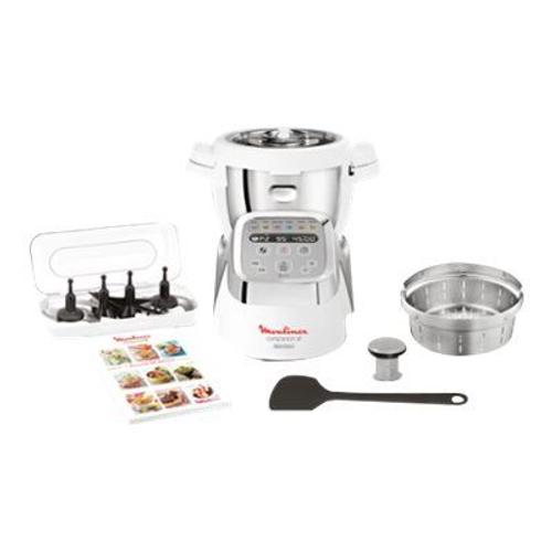 Moulinex Companion XL HF805810 - Robot cuiseur - 4.5 litres - 1.6 kWatt - blanc et noir