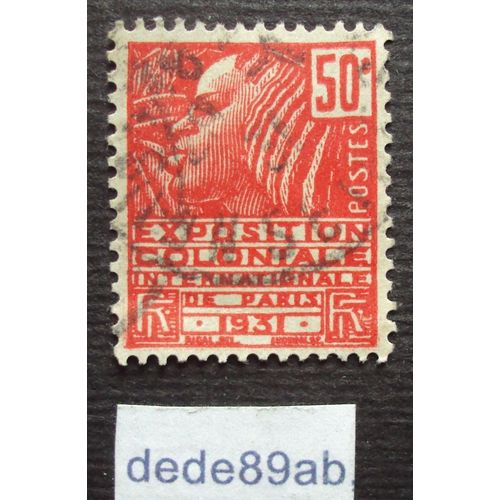 France.. Exposition Coloniale Internationale De Paris 1931 - Femme Fachi 50c Rouge . Oblitéré Used Stamp.