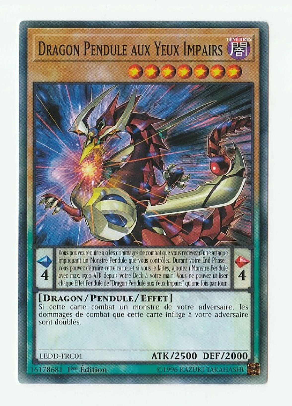 Yu-Gi-Oh! - Ledd-Frc01 - Dragon Pendule Aux Yeux Impairs - Ultra Rare