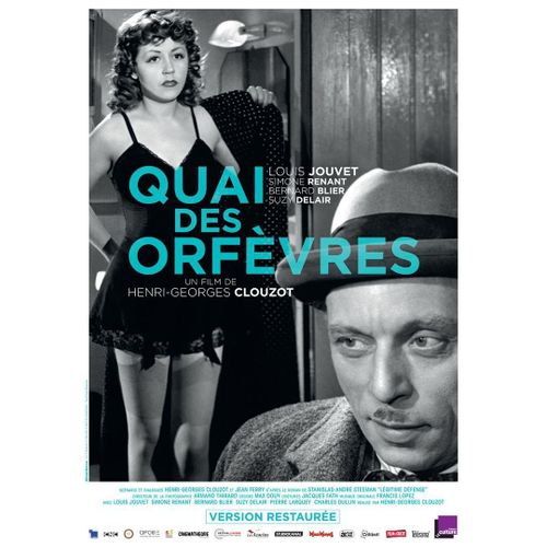Quai Des Orfèvres - Véritable Affiche De Cinéma Pliée - Format 40x60 Cm - De Henri-Georges Clouzot Avec Louis Jouvet, Suzy Delair, Bernard Blier, Simone Renant - 1947 Ressortie 2017