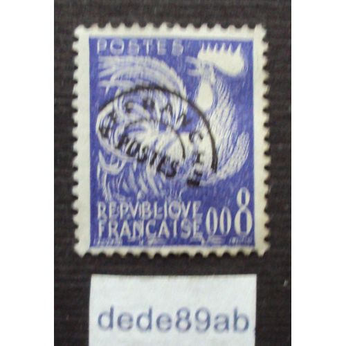 France.. Coq Gaulois Préoblitéré 0.08f Violet - 1960 -