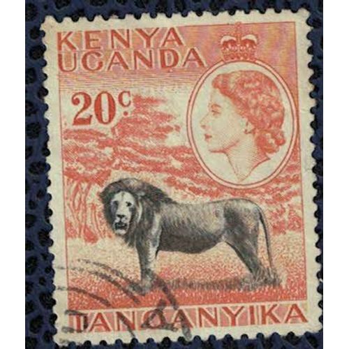 Communauté Est Africaine 1954 Oblitéré Used Lion Panthera Leo Fauves Su