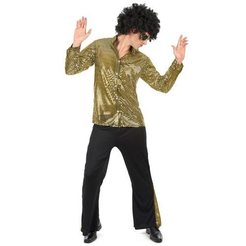 Costume Pour Homme Style Disco Déguisement Paillettes Année 80 L