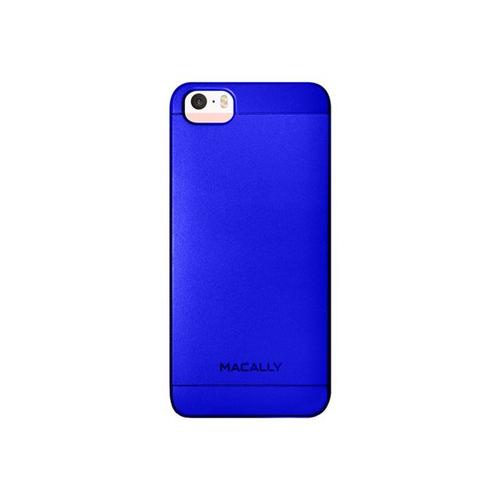 Macally Metallic Snap-On - Coque De Protection Pour Téléphone Portable - Polycarbonate - Bleu