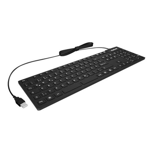 KeySonic KSK-8030 IN - Clavier - USB - US - noir