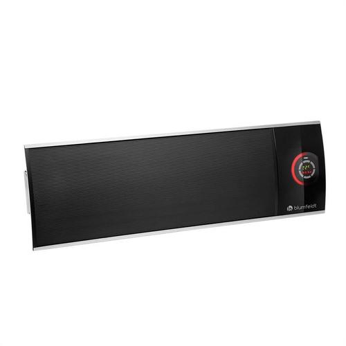 Blumfeldt Cosmic Beam Ultra Chauffage Infrarouge 2200w Pour Extérieur Ou Intérieur (Terrasse , Garage é) - Montage Mur Ou Plafond - Classe De Protection Ipx4 - Noir