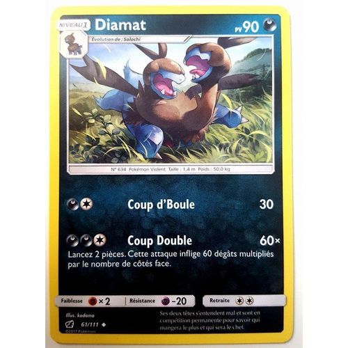 Carte Pokémon - Diamat - 61/111 - Invasion Carmin