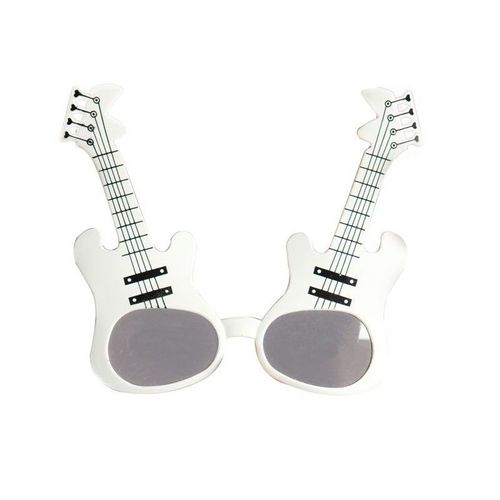 Lunettes Plastique Guitare Blanches