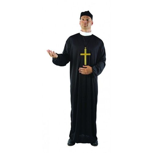 Déguisement De Curé Homme Noir