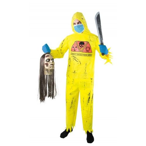 Déguisement De Scientifique Chasseur Zombie Jaune Adulte