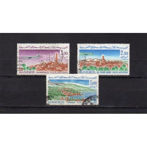 Timbres De Poste Aérienne D'algérie (Caravelle Et Vues)