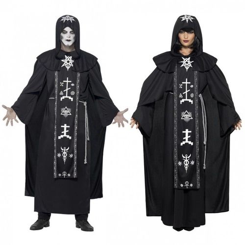 Déguisement De Prêtre Satanique Noir Adulte