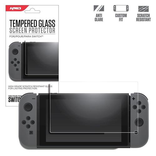 Kmd Pour Nintendo Switch : Film De Protection Protecteur D'écran En Verre Trempé Transparent