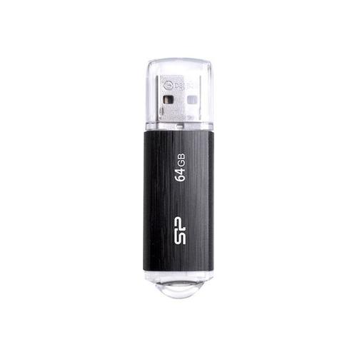 Cle USB 2.0 SILICON POWER Ultima U02 4Go Noir Transparent