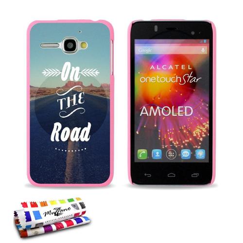 Coque Case Alcatel One Touch Star Tour On The Road Contour Rose Silicone Rigide (Tpu)