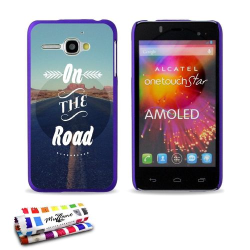 Coque Case Alcatel One Touch Star Tour On The Road Contour Violet Silicone Rigide (Tpu)