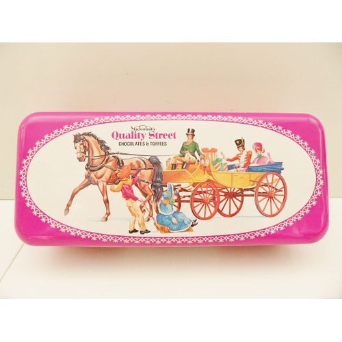 Ancienne Boite Metal/Tôle Collection Quality Street Modele Aux Caleches...