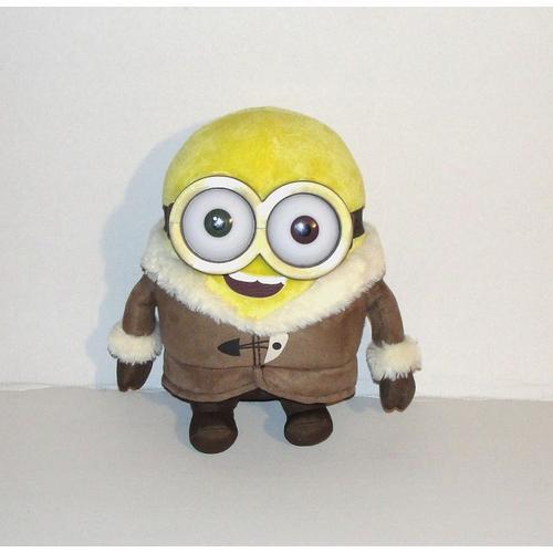 Moi Moche Et Mechant Peluche Minion Bob L'Explorateur Doudou Minions Veste Fourrée 26 Cm