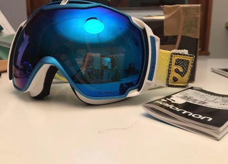 Salomon Masque Ski XT One Photochromique Bleu