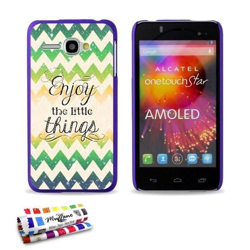 Coque Case Alcatel One Touch Star Enjoy 2 Contour Violet Silicone Rigide (Tpu)