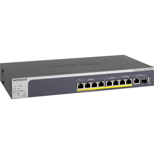 NETGEAR Smart MS510TXPP - Commutateur - L3 Lite - intelligent - 4 x 10/100/1000 (PoE+) + 2 x 100/1000/2.5G/5G (PoE+) + 2 x 100/1000/2.5G (PoE+) - de bureau, Montable sur rack - PoE+ (180 W)