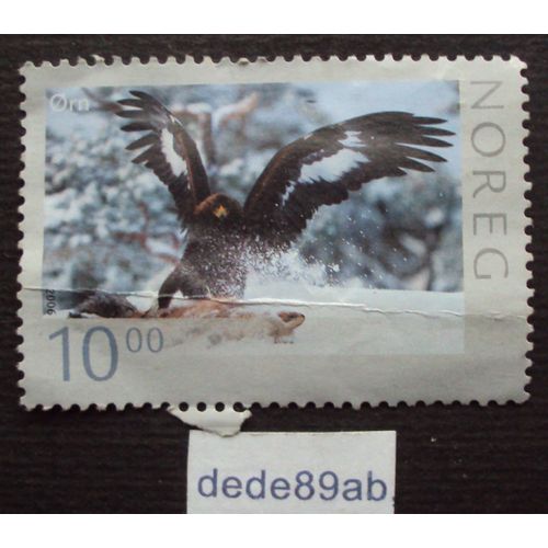 Norvège.. 10.00 Noreg . Aigle Royal Chassant .