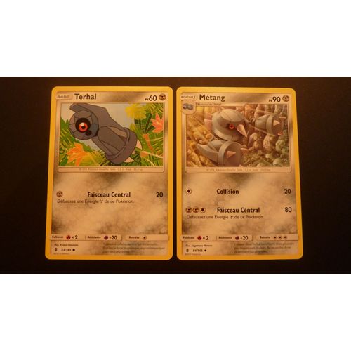 Terhal 83/145 Et Métang 84/145 - Pokemon Sl2 Soleil Et Lune Gardiens Ascendants