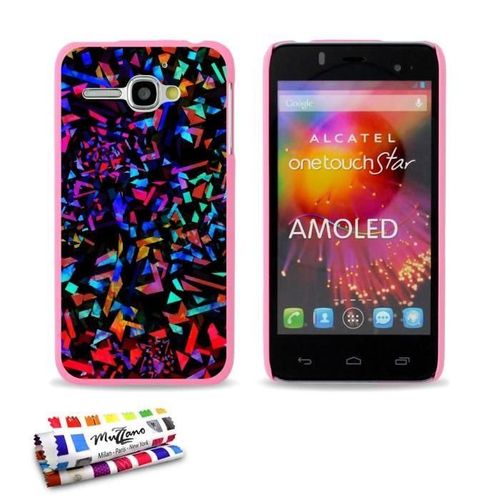Coque Case Alcatel One Touch Star Jungle Pop Contour Rose Silicone Rigide (Tpu)
