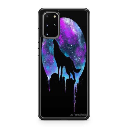 Coque Pour Samsung Galaxy A52 4g Et 5g Silicone Tpu Loup Wolf Loup Garou Chiens Dogs Lune Planete Design Hypster Indien Totem Symbole Ref 144