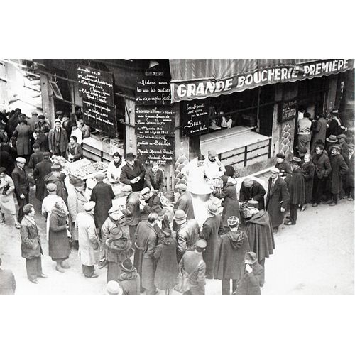 Ww2 - Queue Pour Une Distribution De Soupe À Paris En 1941