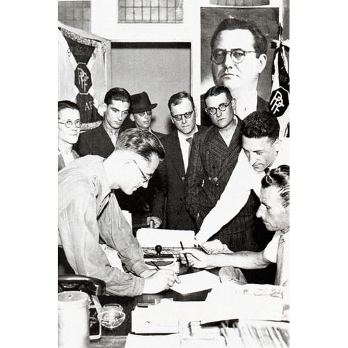 Ww2 - Lvf - Signature D'un Engagement Pour Le Front De L'est