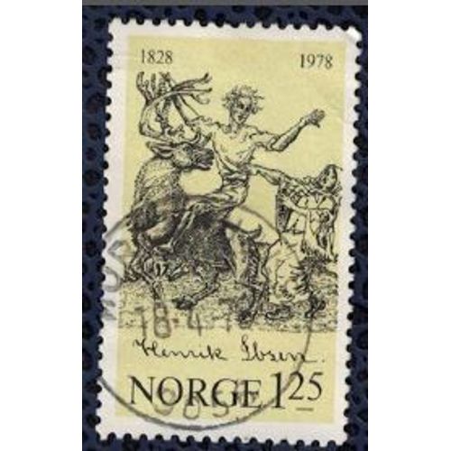 Norvège 1978 Oblitéré Rond Used Dramaturge Henrik Ibsen Su