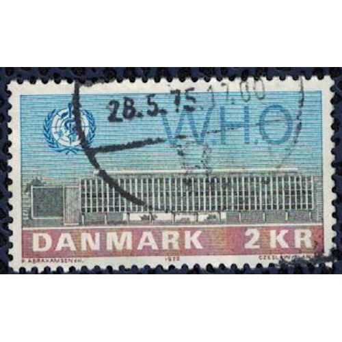 Danemark 1972 Oblitéré Rond Used W.H.O. Bâtiment Organisation Mondiale De La Santé