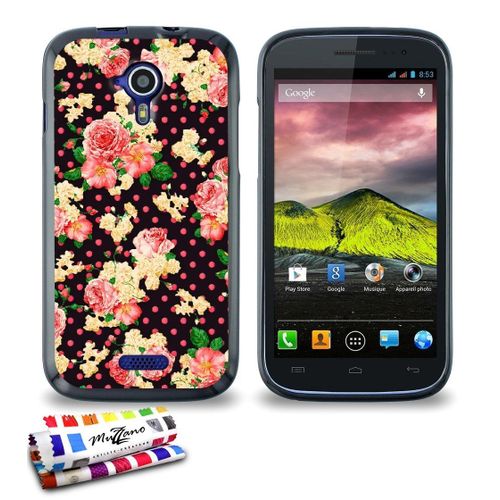 Coque Case Wiko Cink Five Romantique Contour Noir Silicone Rigide (Tpu)