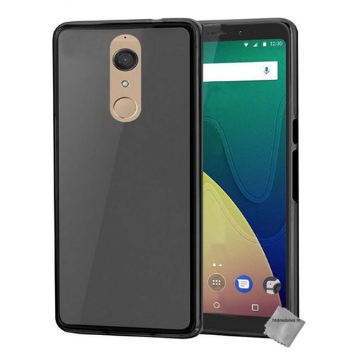 Housse Etui Coque Pochette Silicone Gel Fine Pour Wiko View Xl + Film Ecran - Gris