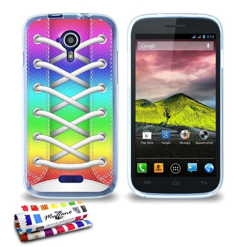 Coque Case Wiko Cink Five Tennis Rainbow Contour Transparent Silicone Souple (Tpu)