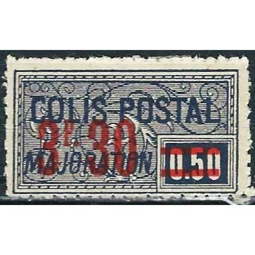 France 1926, Bel Exemplaire Timbre Pour Colis Postal Majoration, Yvert 46, 50c. Gris Foncé Surchargé "3f30", Neuf*