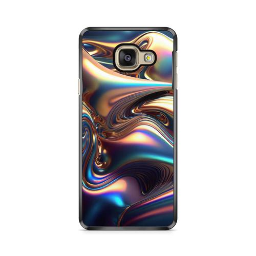 Coque Pour Samsung Galaxy A3 2017 ( A320) Metal Liquid Abstrait Art Ref 859