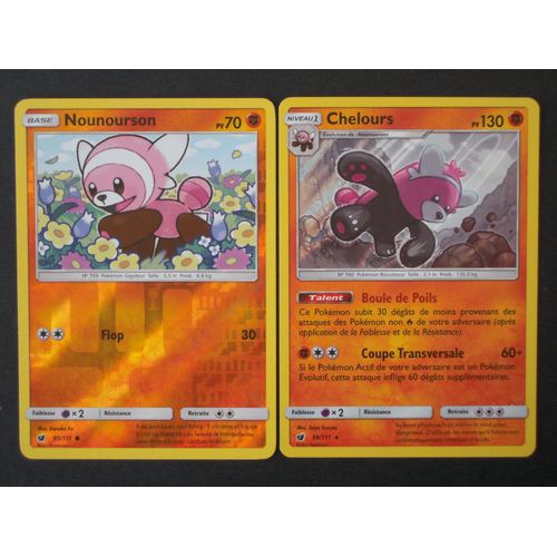 Invasion Carmin - Nounourson Reverse (55) + Chelours Holo (56/111)