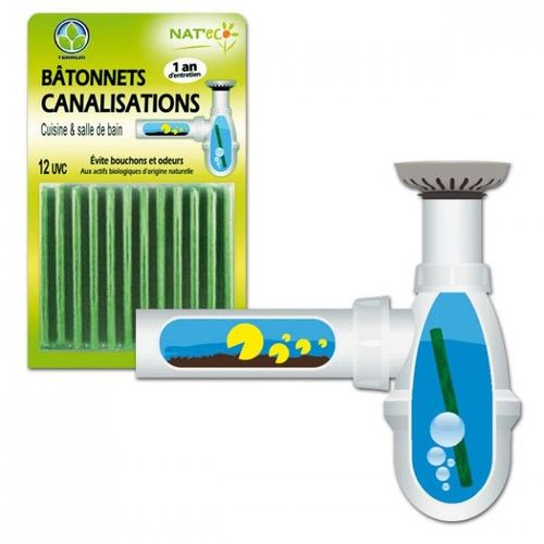 Bâtonnets bio entretien canalisations