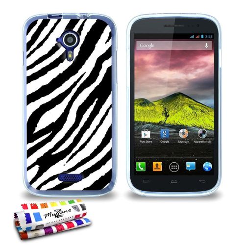 Coque Case Wiko Cink Five Zebra Contour Transparent Silicone Souple (Tpu)