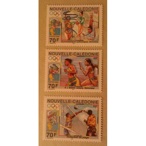 3 Timbres France Nouvelle-Calédonie 2004 Yvert Et Tellier N°929, 930 Et 931 Jeux Olympiques Neufs**